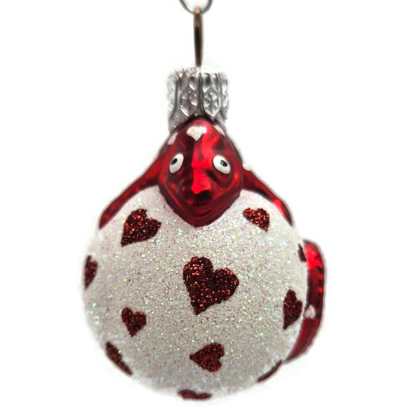 Patricia Breen Miniature Chameleon Surprise Hearts Valentines Christmas Ornament - Picture 5 of 12